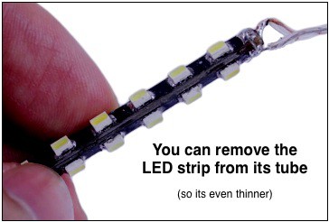 thin led tube 12v tiny remove