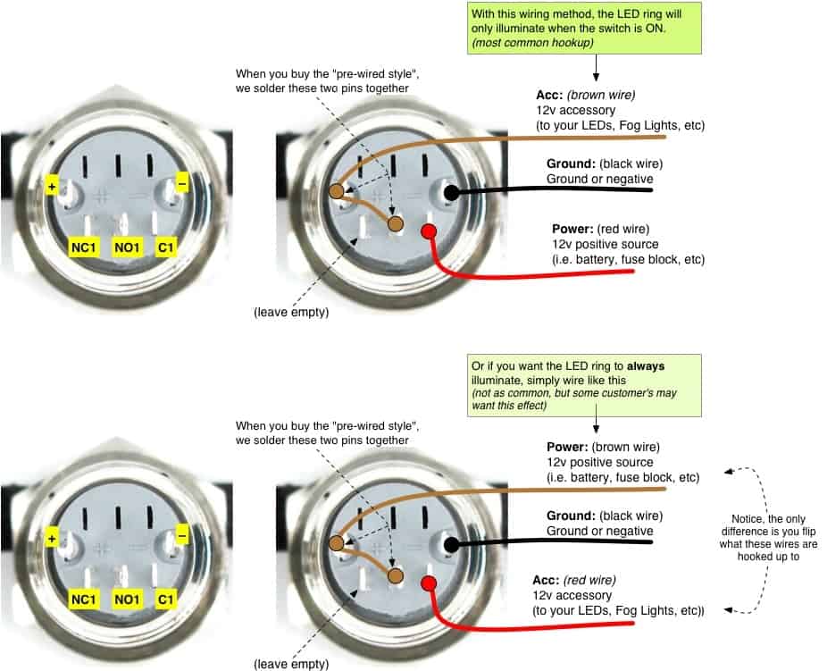 Illuminated Latching Push Button Switch Wiring Diagram Wiring Diagram