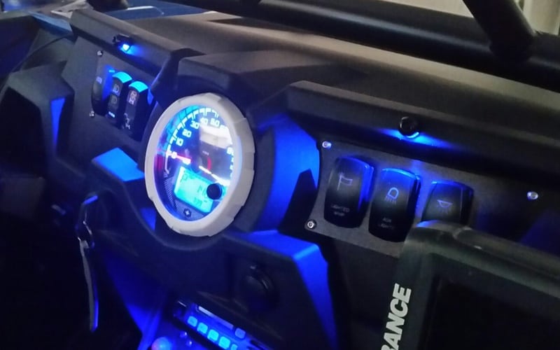 Blue LED Bolts Polaris Rzr 1000