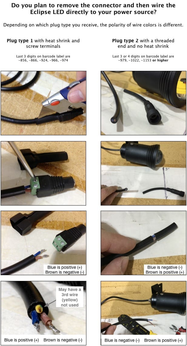 Plug types wiring