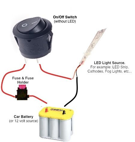 Buy 12v LED Round Rocker Switch | Remotes & Switches