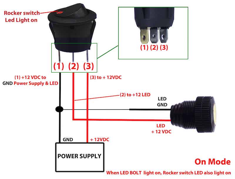 LED Rocker Switch Wiring Diagram 2