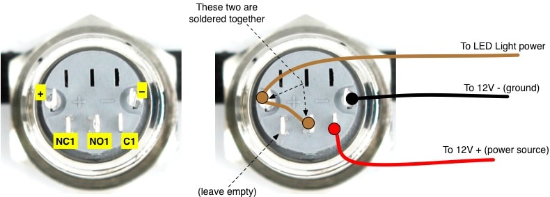 stainless steel switch wiring