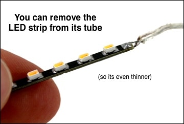 thin led tube 12v tiny remove