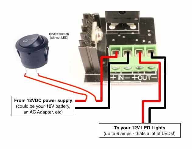 Wire Switch to LED Dimmer